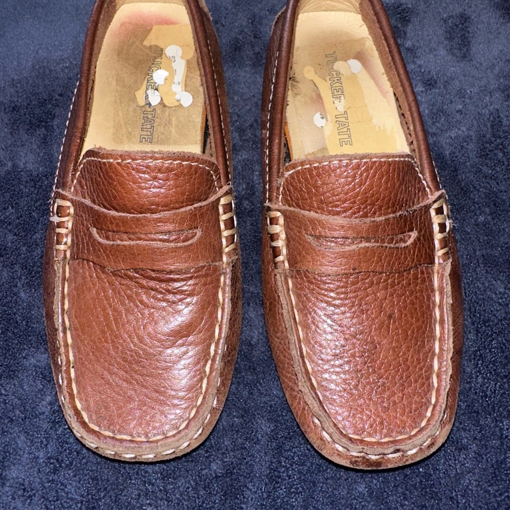 Boy’s Tucker Tate Brown Leather Loafers